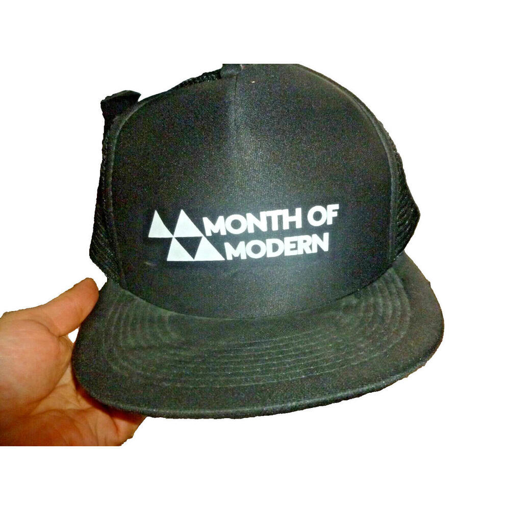 Vintage Otto‎ Cap Month of Modern  Hat Snapback Trucker Black OS